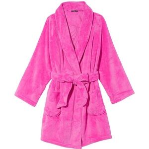 Victoria's Secret Short Cozy Robe Fuchsia Frenzy 🩷